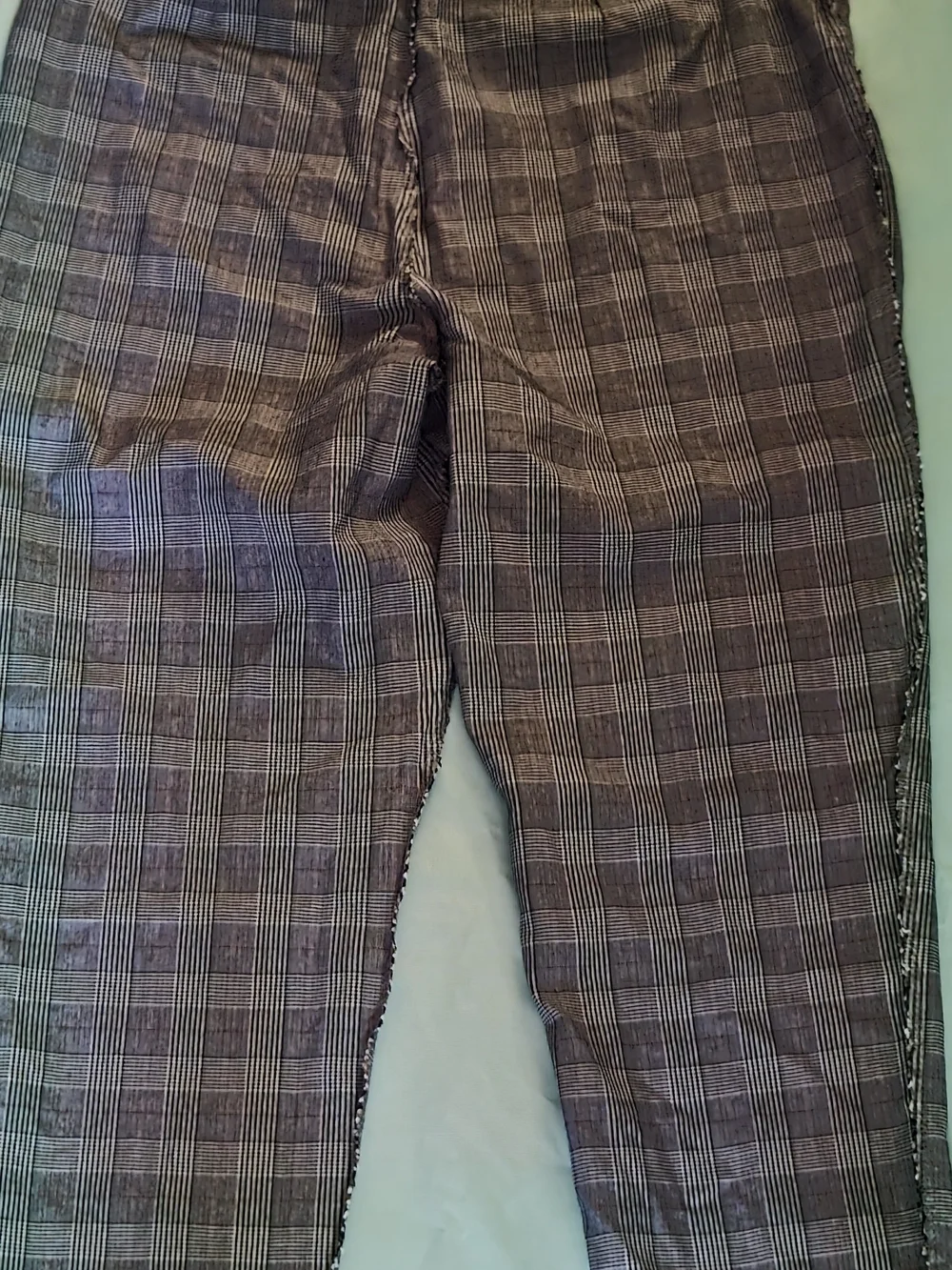 Kim Rogers Black Plaid Straight-Leg Pants - Picture 3 of 5